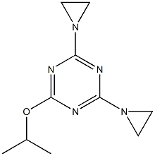 6-Isopropoxy-2,4-bis(1-aziridinyl)-1,3,5-triazine Struktur