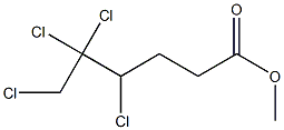 4,5,5,6-Tetrachlorocaproic acid methyl ester Struktur