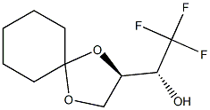 (2R)-2-[(R)-2,2,2-Trifluoro-1-hydroxyethyl]-1,4-dioxaspiro[4.5]decane Struktur