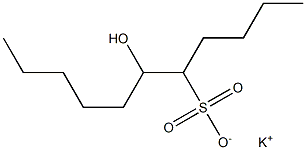 6-Hydroxyundecane-5-sulfonic acid potassium salt Struktur