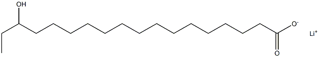 16-Hydroxystearic acid lithium salt Struktur