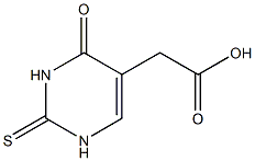 1,2,3,4-Tetrahydro-2-thioxo-4-oxopyrimidine-5-acetic acid Struktur