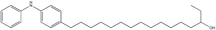 4-(14-Hydroxyhexadecyl)phenylphenylamine Struktur