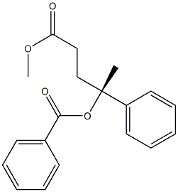 [R,(-)]-4-Benzoyloxy-4-phenylvaleric acid methyl ester Struktur