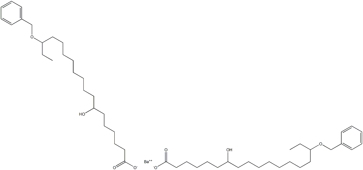 Bis(16-benzyloxy-7-hydroxystearic acid)barium salt Struktur