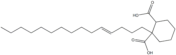 Cyclohexane-1,2-dicarboxylic acid hydrogen 1-(4-pentadecenyl) ester Struktur