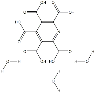 Pyridinepentacarboxylic acid trihydrate Struktur