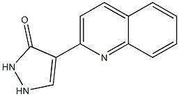 4-(Quinolin-2-yl)-1H-pyrazol-3(2H)-one Struktur