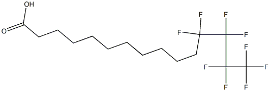 11-(Nonafluorobutyl)undecanoic acid Struktur