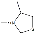 (3,4-Dimethyltetrahydrothiazol)-3-iumyl Struktur