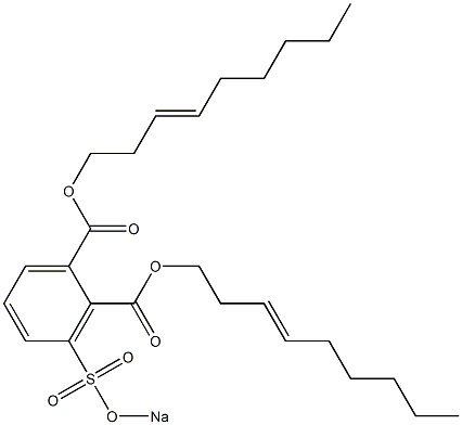 3-(Sodiosulfo)phthalic acid di(3-nonenyl) ester Struktur