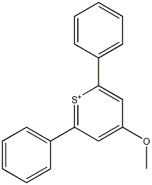 2,6-Diphenyl-4-methoxy(thiopyrylium) Struktur