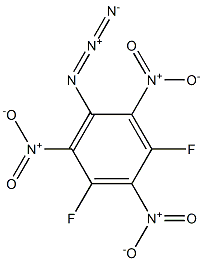 1,3-Difluoro-5-azido-2,4,6-trinitrobenzene Struktur