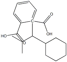 (-)-Phthalic acid hydrogen 1-[(R)-2-methyl-1-cyclohexylpropyl] ester Struktur