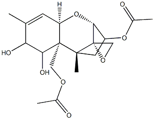 3,15-Diacetoxy-7,8-dihydroxy-12,13-epoxytrichothec-9-ene Struktur