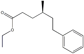 [S,(-)]-4-Methyl-6-phenylhexanoic acid ethyl ester Struktur