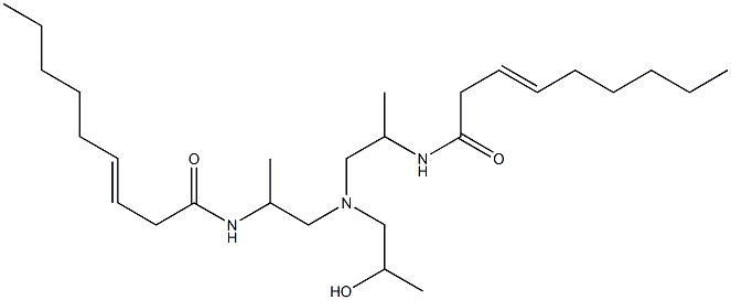 N,N'-[2-Hydroxypropyliminobis(1-methyl-2,1-ethanediyl)]bis(3-nonenamide) Struktur