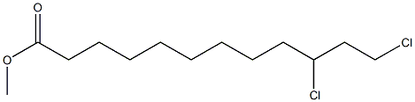 10,12-Dichlorolauric acid methyl ester Struktur