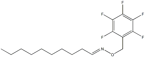 Decanal O-[(pentafluorophenyl)methyl]oxime Struktur