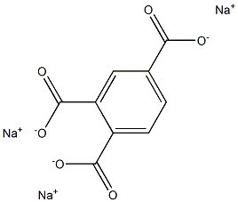 1,2,4-Benzenetricarboxylic acid trisodium salt Struktur