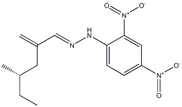 [S,(+)]-4-Methyl-2-methylenehexanal (2,4-dinitrophenyl)hydrazone Struktur