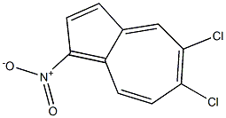 1-Nitro-5,6-dichloroazulene Struktur