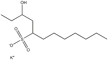 3-Hydroxydodecane-5-sulfonic acid potassium salt Struktur