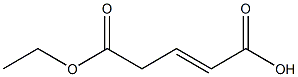 2-Pentenedioic acid hydrogen 5-ethyl ester Struktur