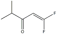 1,1-Difluoro-4-methyl-1-penten-3-one Struktur