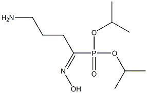 4-Amino-1-hydroxyiminobutylphosphonic acid diisopropyl ester Struktur