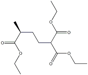 [S,(-)]-1,1,4-Pentanetricarboxylic acid triethyl ester Struktur