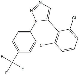 1-(4-(Trifluoromethyl)phenyl)-5-(2,6-dichlorophenyl)-1H-1,2,3-triazole Struktur