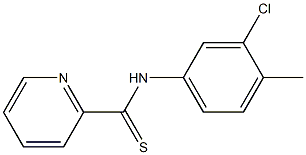 N-[3-Chloro-4-methylphenyl]pyridine-2-carbothioamide Struktur