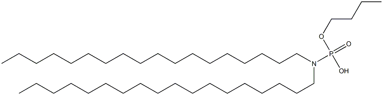 N,N-Dioctadecylamidophosphoric acid hydrogen butyl ester Struktur