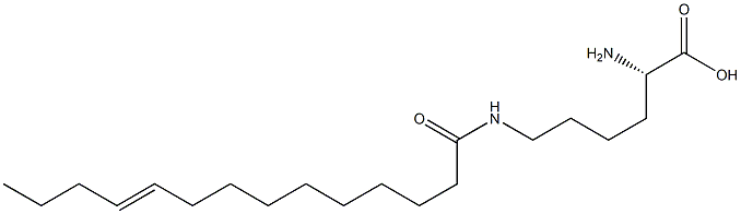 N6-(10-Tetradecenoyl)lysine Struktur