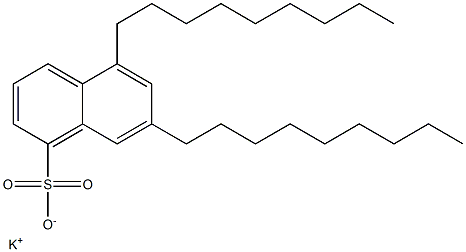 5,7-Dinonyl-1-naphthalenesulfonic acid potassium salt Struktur