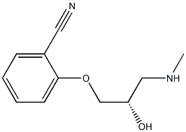 2-[(S)-2-Hydroxy-3-(methylamino)propoxy]benzonitrile Struktur