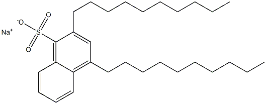 2,4-Didecyl-1-naphthalenesulfonic acid sodium salt Struktur