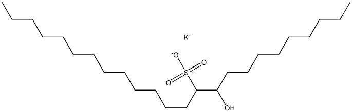 10-Hydroxytetracosane-11-sulfonic acid potassium salt Struktur