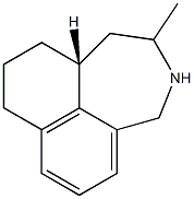 (10aR)-2-Methyl-1,2,3,4,8,9,10,10a-octahydronaphth[1,8-cd]azepine Struktur