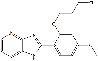 2-[2-(3-Chloropropoxy)-4-methoxyphenyl]-1H-imidazo[4,5-b]pyridine Struktur