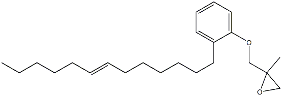 2-(7-Tridecenyl)phenyl 2-methylglycidyl ether Struktur