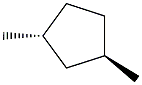 (1R,3R)-1,3-Dimethylcyclopentane Struktur