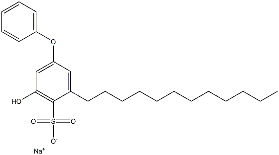 5-Hydroxy-3-dodecyl[oxybisbenzene]-4-sulfonic acid sodium salt Struktur