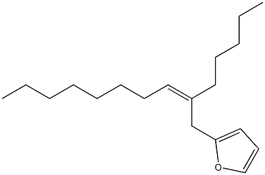 2-[(Z)-2-Pentyl-2-decenyl]furan Struktur