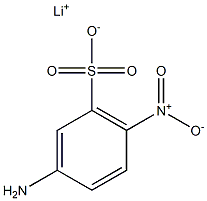 3-Amino-6-nitrobenzenesulfonic acid lithium salt Struktur