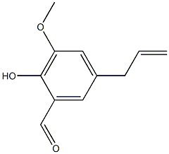 2-Hydroxy-3-methoxy-5-(2-propenyl)benzaldehyde Struktur