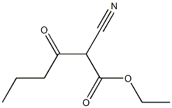 2-Cyano-3-oxohexanoic acid ethyl ester Struktur