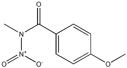 N-Methyl-N-nitro-4-methoxybenzamide Struktur