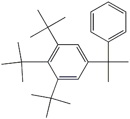 2-(3,4,5-Tri-tert-butylphenyl)-2-phenylpropane Struktur